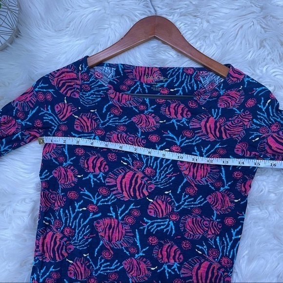 Lilly‎ Pulitzer Tropical Fish Print Cassie Top - Picture 5 of 8